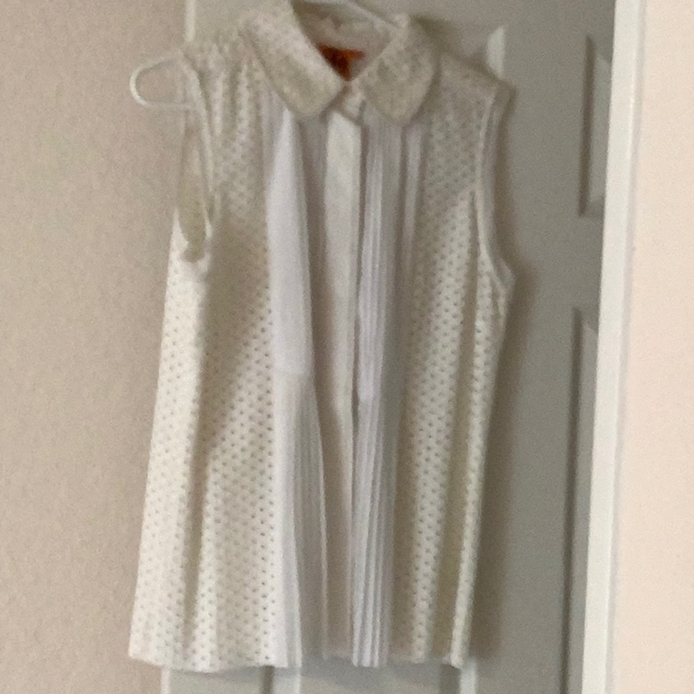 Tory Burch eyelet summer blouse